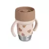 Beaba BigLove 360° roestvrijstalen trainingsbeker 250 ml roze