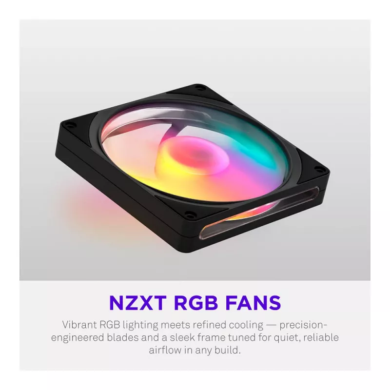 NZXT F140 RGB 140mm zwarte ventilator