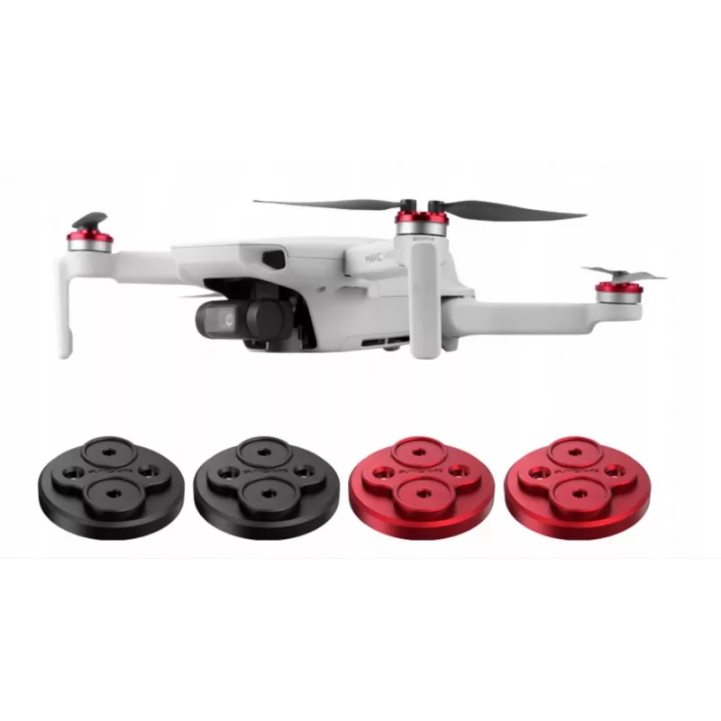 SUNNYLIFE motorbeschermkappen voor DJI Mavic Mini 2 / Mini SE (4-pack) - zwart