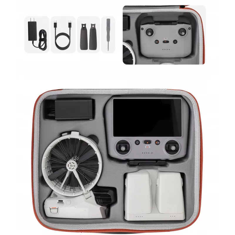 SUNNYLIFE XL hardcase voor DJI Flip-drone en afstandsbediening - oranje