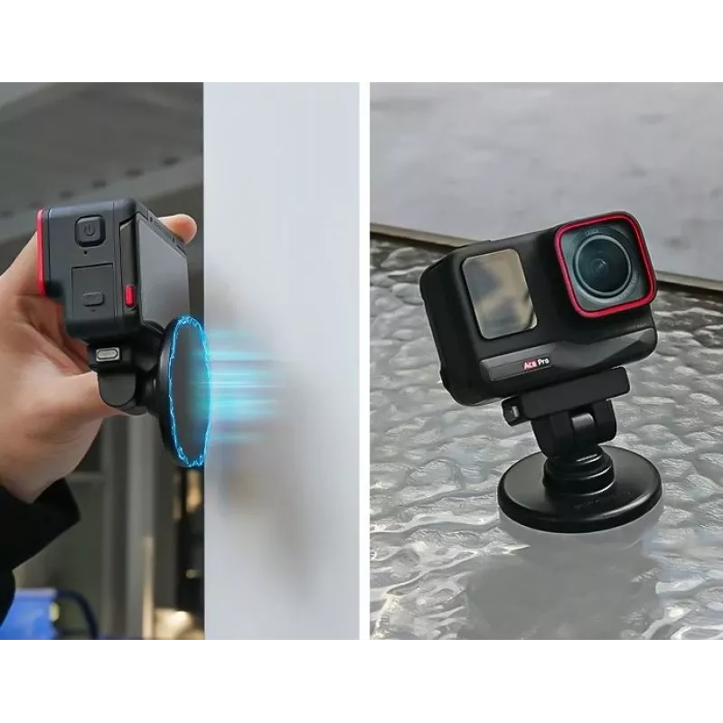 SUNNYLIFE quick release 1/4 inch houder + magneetbasis voor Insta360 X4 Air X5 Ace Pro 2 / DZ-142-D