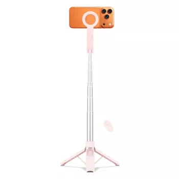 TECH-PROTECT L11S MagSafe Bluetooth selfiestick statief roze