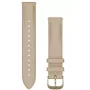 Garmin quick release lederen band 18mm light sand met cream gold sluiting 010-12932-60
