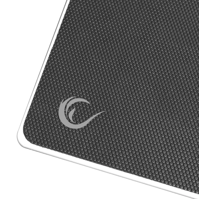 Rampage Vision Glass muismat XL 450x400 mm micro-etched gehard glas zwart