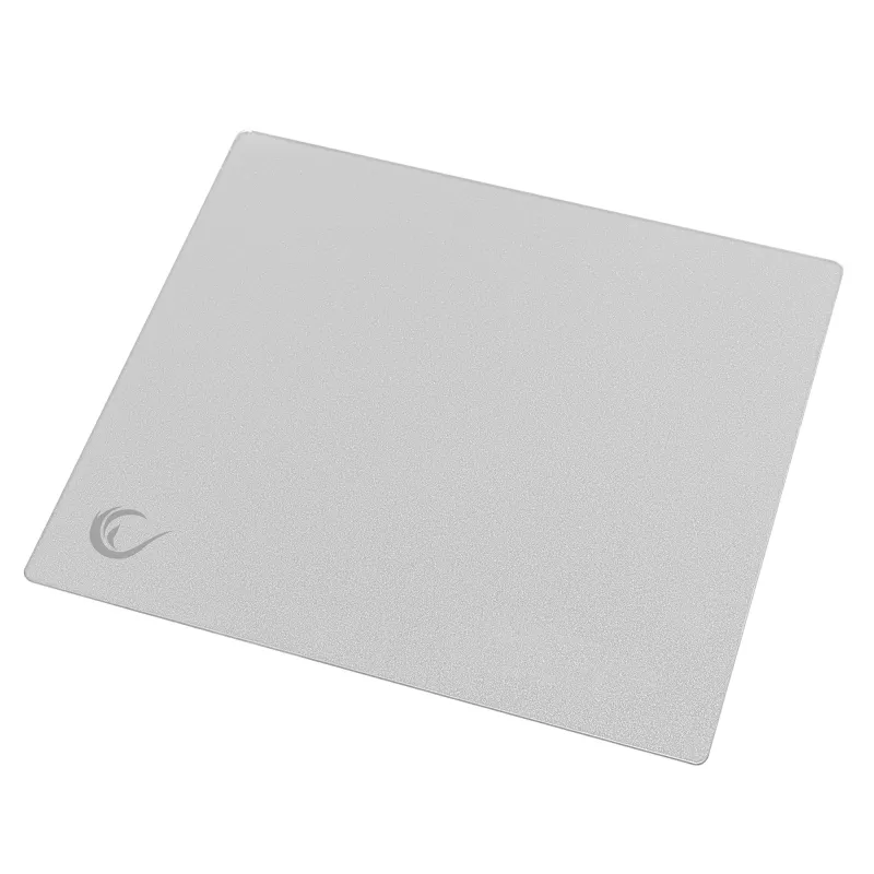 Rampage Vision Glass muismat XL 450 × 400 mm micro-etched grijs