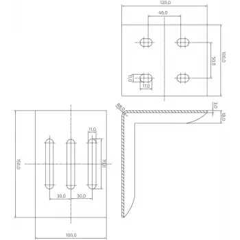 PSG 60.013.01 aanloopinrichting-drager voor Steelpress B-serie