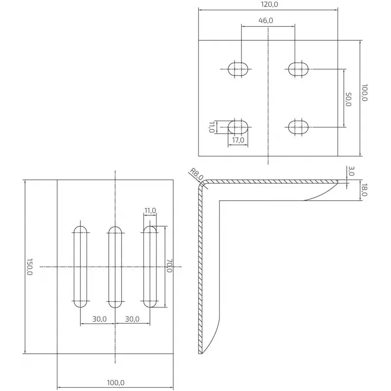 PSG 60.013.01 aanloopinrichting-drager voor Steelpress B-serie