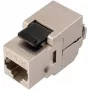 SOLARIX Cat.6 STP RJ45 keystone module, gereedschapsloze IDC, zwart