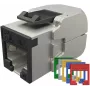 SOLARIX Cat.6 STP RJ45 toolless keystone module - metaalkleur