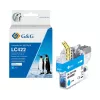 G&G compatibele printercartridge voor Brother LC422C cyaan (550 pagina's)