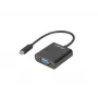 LANBERG AD-UC-VG-01 USB Type-C naar VGA adapter 15cm zwart