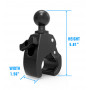 RAM Mounts RAP-404U Tough-Claw B Size klembasis met 1-inch kogel - zwart
