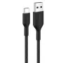 Belkin BOOSTCHARGE gevlochten USB-C naar USB-A kabel 2m zwart
