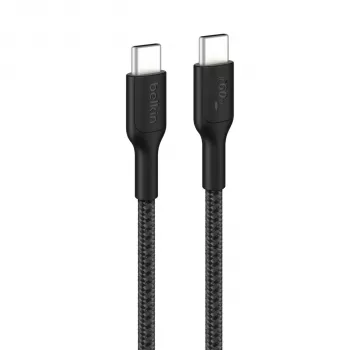 Belkin BOOST↑CHARGE gevlochten USB-C naar USB-C kabel 60W 2m zwart