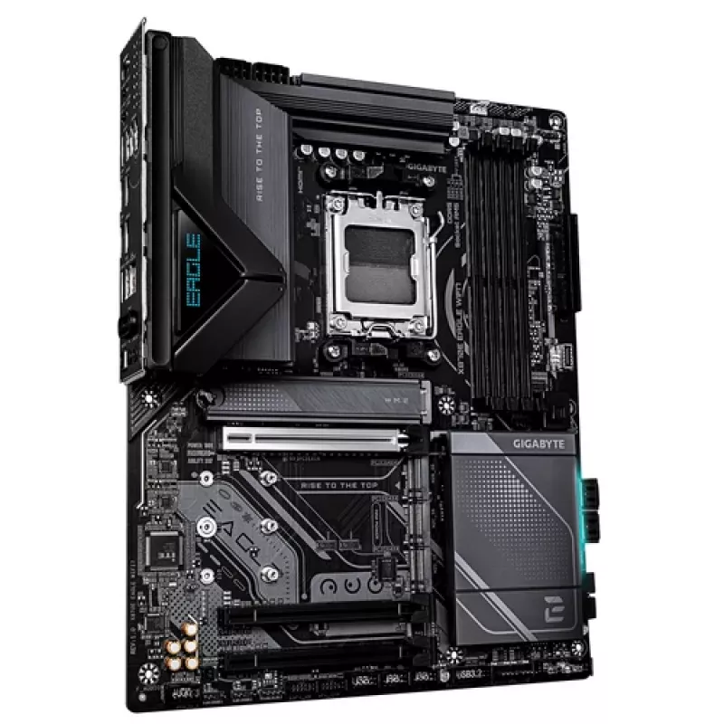 GIGABYTE X870E EAGLE WIFI7 AM5 ATX-moederbord, 4x DDR5, HDMI, DP, 4x M.2, USB4, Wi-Fi 7, 5GbE