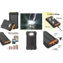 LogiLink solar powerbank 10000 mAh, 20 W, zwart/oranje