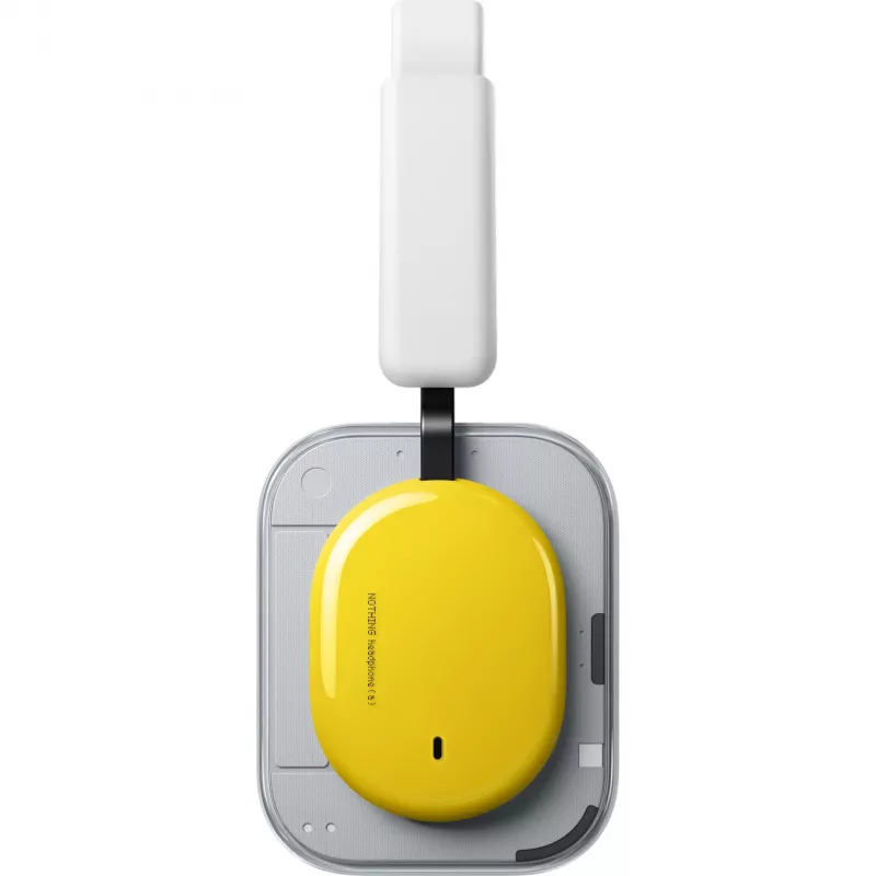 Nothing Headphone (a) over-ear-koptelefoon geel - Bluetooth 5.3, LDAC, ANC, 42,5h accu