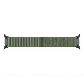 Samsung Fabric Band S/M voor Galaxy Watch 8/9, olijfgroen
