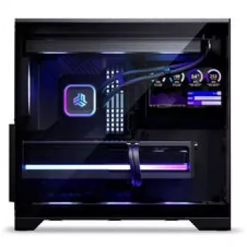 Phanteks XT V5 LCD midi-tower pc-behuizing, ATX, 7 inch LCD, gehard glas - zwart