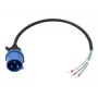 Anker SOLIX stroomkabel IEC 60309 1P+N+E naar open einde, 32 A, 60 cm, blauw
