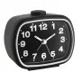TFA 60.1017.01 Quartz wekker met stille secondewijzer - zwart/wit