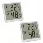 TFA 30.5059.02.02 Digitale thermo-hygrometer set van 2 stuks, wit/zilver