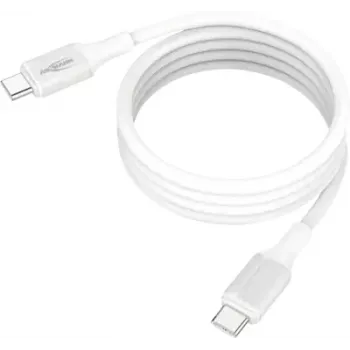 ANSMANN Magnetische USB-C siliconenkabel 1,2 m wit