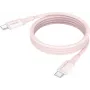 ANSMANN Magnetische USB-C siliconenkabel 1,2 m rosé