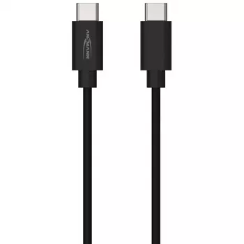 ANSMANN USB-C naar USB-C data- en oplaadkabel 2m zwart 60W PD