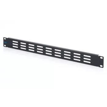 DIGITUS 1U geventileerd blindpaneel voor 19-inch racks, zwart