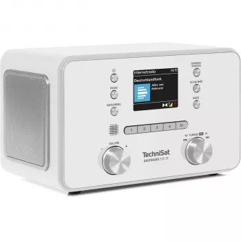 TechniSat DigitRadio 550 IR internet DAB+ FM radio met Bluetooth, Spotify Connect, 20W stereo, kleuren-TFT-display, wit
