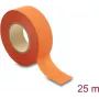Delock stofplakband 25 m x 25 mm, afscheurbaar, zelfklevend, oranje
