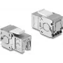 Delock Keystone-module RJ45 bus naar LSA Cat.6A afgeschermd, gereedschapsloos, met stofkap