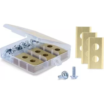 Delock titanium-gecoate vervangmessen voor Worx Landroid maairobot, 30-pack