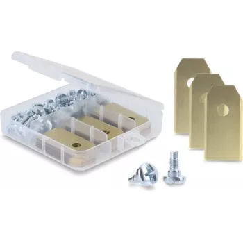 Delock titanium-gecoate vervangmessen voor Husqvarna, Gardena, Segway maairobot, 30 stuks