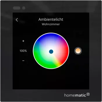 Homematic IP Glass Display wandthermostaat (HmIP-WGD) - zwart
