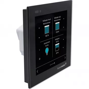 Homematic IP Glass Display wandthermostaat (HmIP-WGD) - zwart