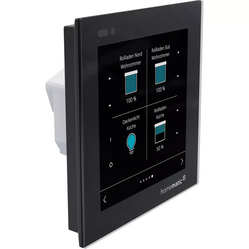 Homematic IP Glass Display wandthermostaat (HmIP-WGD) - zwart