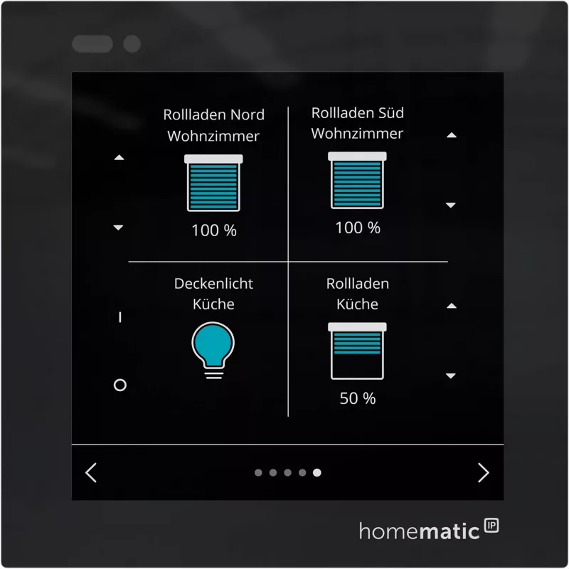 Homematic IP Glass Display wandthermostaat (HmIP-WGD) - zwart