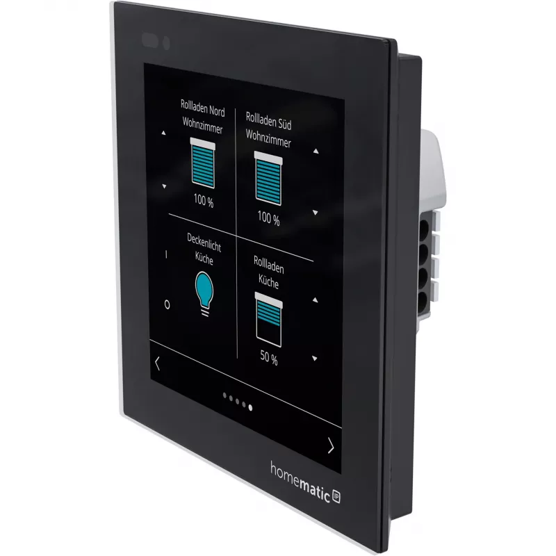 Homematic IP Glass Display wandthermostaat (HmIP-WGD) - zwart
