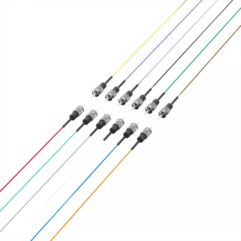 EFB fiber-pigtail ST 50/125µm OM4, 12-kleurenset, 2m