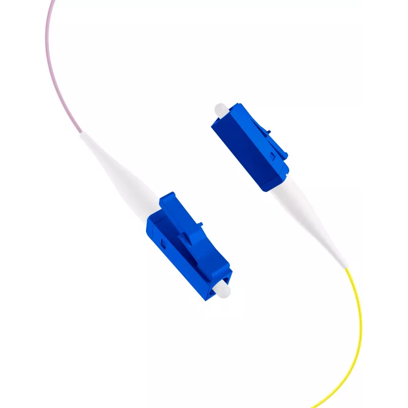 EFB FTTH-pigtail LC OS2 G.657.A2 12-kleurenset, 2m, singlemode 9/125µm, buigongevoelig, 12 vezels