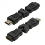 LogiLink HDMI-haakadapter 270° stekker naar bus 4K 60Hz