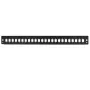 LogiLink FB2401B 19 inch 1U 24-poorts glasvezel-patchpanel-frontplaat, zwart RAL 9005