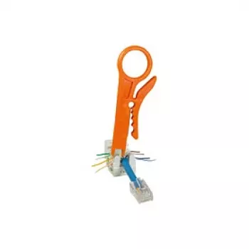 LogiLink LSA-aanleggereedschap met stripfunctie, kunststof, zwart/grijs