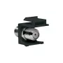 LogiLink NK0018B Keystone F-type 75 Ohm koppeling, bus-bus, zwart