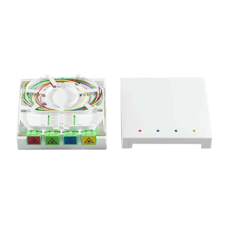 LogiLink FB4SC50 FTTH-afsluitbox met 50 m OS2 singlemode SC/APC-kabel, wit