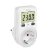 LogiLink energiekostenmeter, 1,5 inch lcd-display, enkeltarief, Schuko-stekker, wit