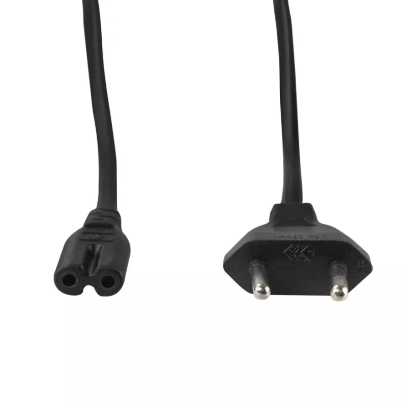 LogiLink netsnoer Eurostekker CEE 7/16 naar IEC C7 zwart 7,5 m