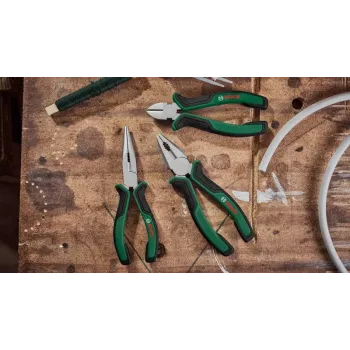 Bosch 3-delige tangenset 1600A02C0S (groen/zwart) – combinatietang, zijkniptang, waterpomptang